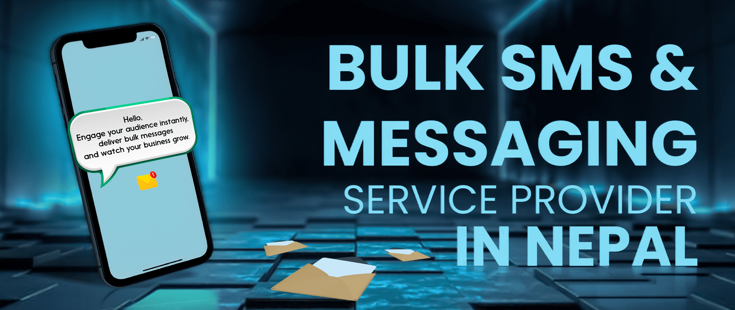 Messengernepal messaging illustration